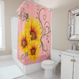 Sonnenblumen Duschvorhang