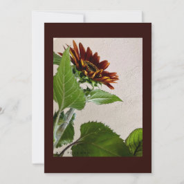 Sonnenblumen einfache Karte für handgeschriebene