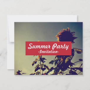 Sonnenblumen Einladung