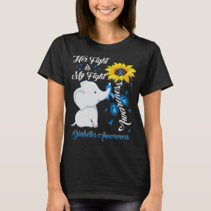 Sonnenblumen Elefant ihres Kampfes ist mein Kampf T-Shirt