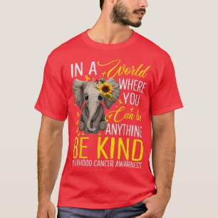 Sonnenblumen Elefant sein Kind Krebs Awaren T-Shirt