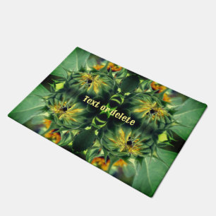 Sonnenblumen Entfalten Abstrakt Personalisiert Fußmatte