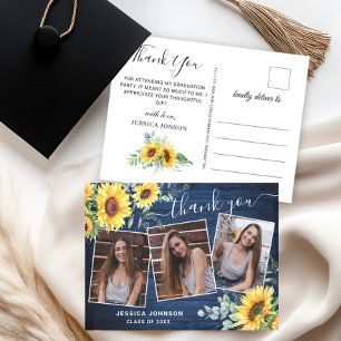 Sonnenblumen Eucalyptus 3 FOTO Abschluss Vielen Da Postkarte