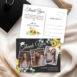 Sonnenblumen Eucalyptus 3 FOTO Abschluss Vielen Da Postkarte