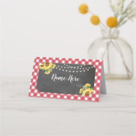 Sonnenblumen Faltkarten für die Hochzeit von Rot W Platzkarte