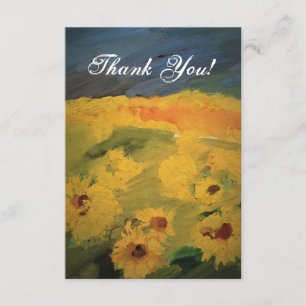 Sonnenblumen Feldkunst, Danke Karte