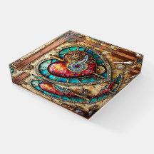 Sonnenblumen Festglass Herz Steampunk Serie