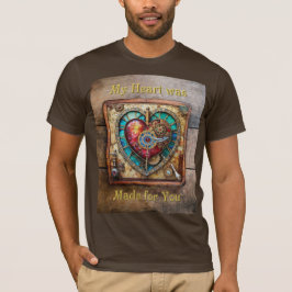 Sonnenblumen Festglass Herz Steampunk Serie T-Shirt