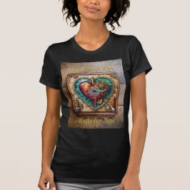 Sonnenblumen Festglass Herz Steampunk Serie T-Shirt
