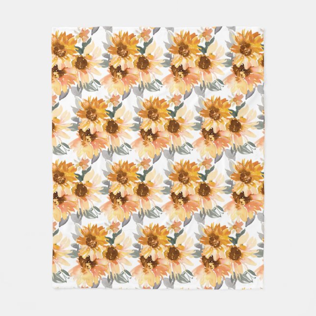 Sonnenblumen Fleece Blanket (Vorderseite)