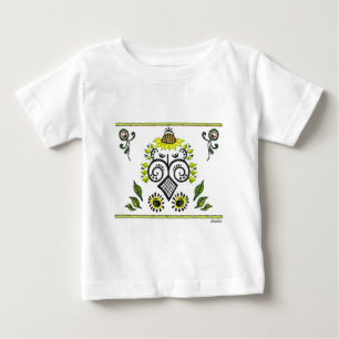 Sonnenblumen Folk Pattern von Alexandra Cook Baby T-shirt