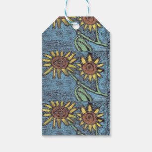 Sonnenblumen Forever - Kinder Kunst für CHOC Geschenkanhänger