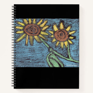 Sonnenblumen Forever - Kinder Kunst für CHOC Notizbuch