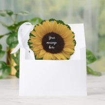 Sonnenblumen Foto Geschenk Tag Ornament Card