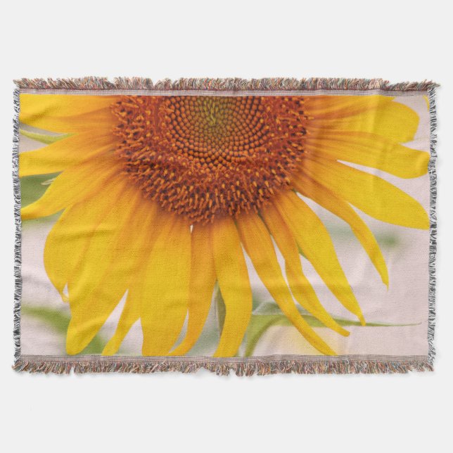 Sonnenblumen-Foto-Kehlkopf Decke (Vorderseite)