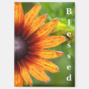 Sonnenblumen-Fotografie Gesegnet  Magnet