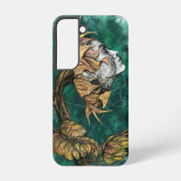 Sonnenblumen-Frau Samsung Galaxy oder iPhone Hülle