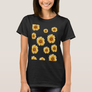 Sonnenblumen Frauen Sommer Grafik Design Outdoor H T-Shirt