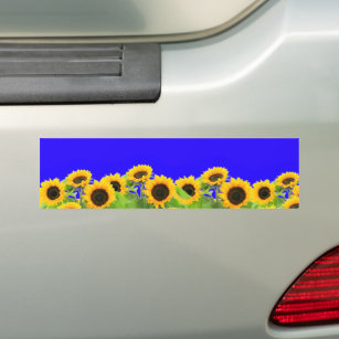 Sonnenblumen - Freiheit Ukraine Frieden ukrainisch Autoaufkleber