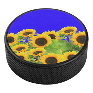 Sonnenblumen - Freiheit Ukraine Frieden ukrainisch Eishockey Puck