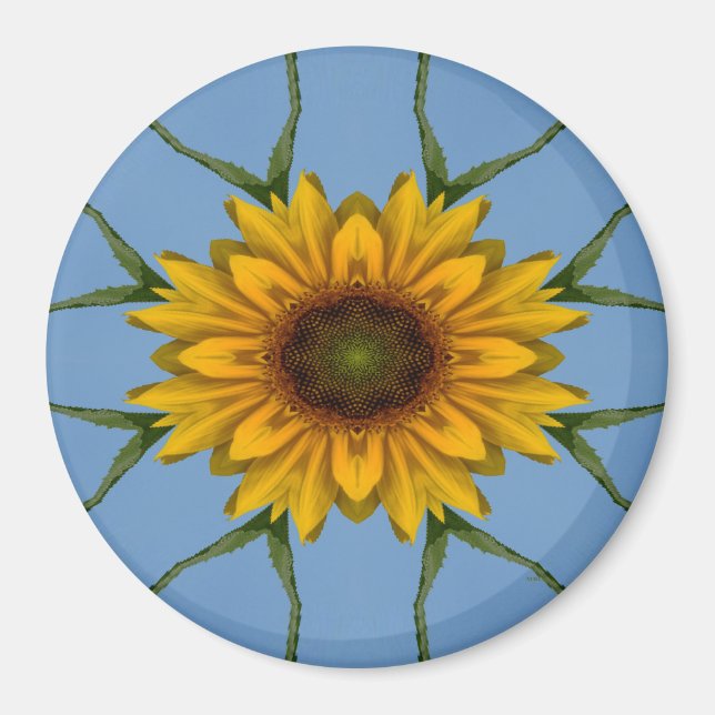Sonnenblumen Freude ... Magnet (Vorne)