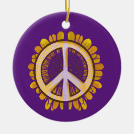 Sonnenblumen Friedenszeichen Kunst Niedliche fried Keramik Ornament