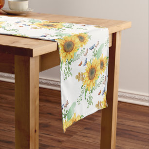 Sonnenblumen Frühling Mittelgroßer Tischläufer