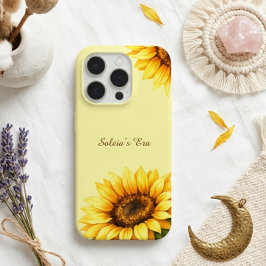 Sonnenblumen Funkey Minimal Moderne Virale Anpassu iPhone 15 Pro Hülle