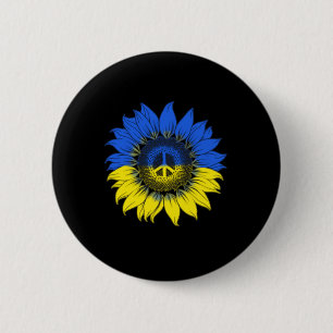 Sonnenblumen für den Frieden der Ukraine Button