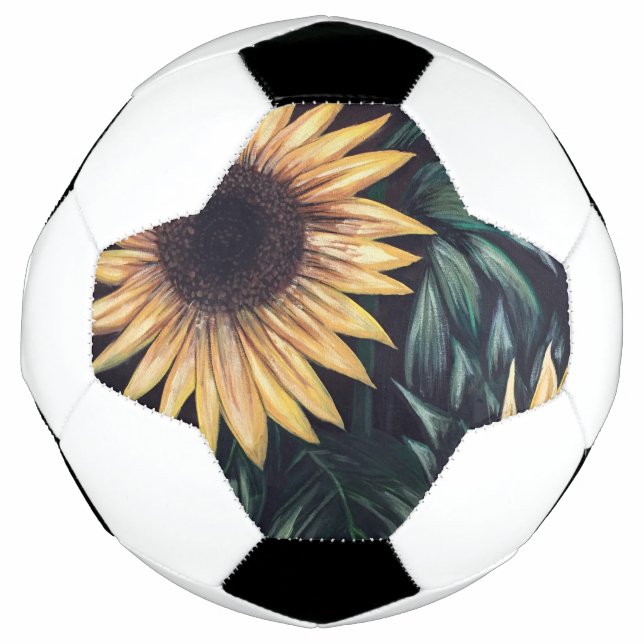 Sonnenblumen Fußball (Vorderseite)