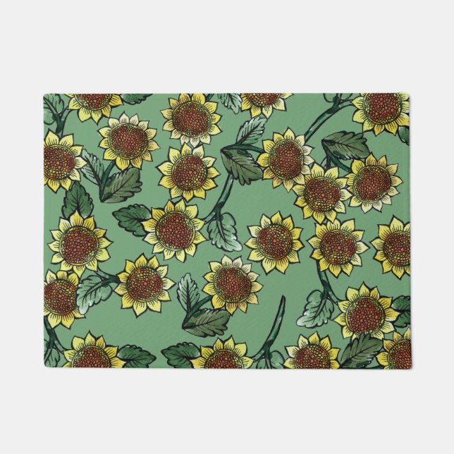 Sonnenblumen Fußmatte (Vorderseite)