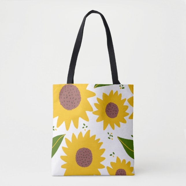 Sonnenblumen Galore Tote Tasche (Vorderseite)