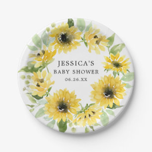 Sonnenblumen-Garten-Papierplatten Pappteller