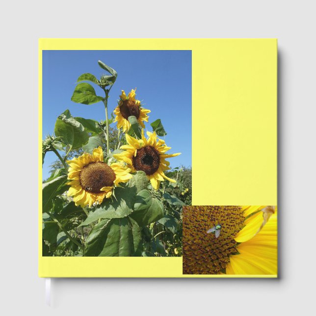 Sonnenblumen Gästebuch (Vorderseite)