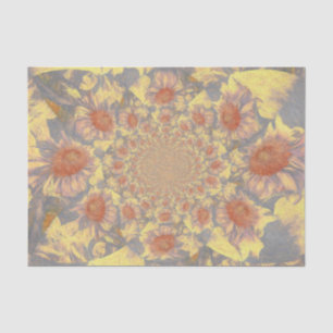 Sonnenblumen Gelbe Abstrakte Kunst Design Decoupag Seidenpapier