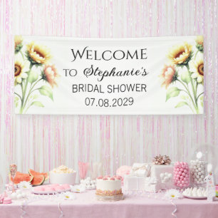 Sonnenblumen Gelbe Blumen Rustikale Hochzeitsfeier Banner