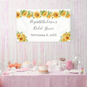 Sonnenblumen Gelbes Brautparty Banner