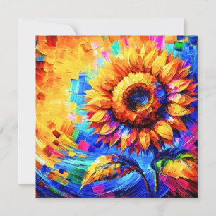 Sonnenblumen Gemälde Vivid Colors Sonnenblumen Pow Einladung
