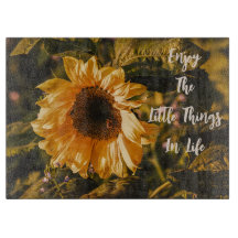 Sonnenblumen genießen Kleinigkeiten Glass Cutting 