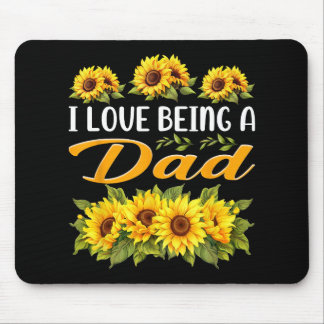 Sonnenblumen-Geschenke für Papa Schwangerschaftsan Mousepad