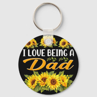 Sonnenblumen-Geschenke Für Papa Schwangerschaftsan Schlüsselanhänger