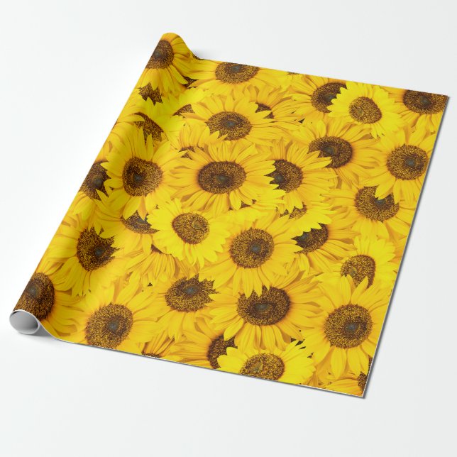 Sonnenblumen Geschenkpapier (Ungerollt)