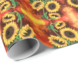 Sonnenblumen Geschenkpapier