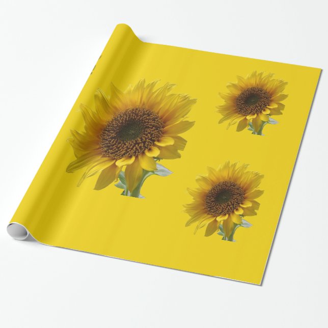 Sonnenblumen-Geschenkpapier Geschenkpapier (Ungerollt)