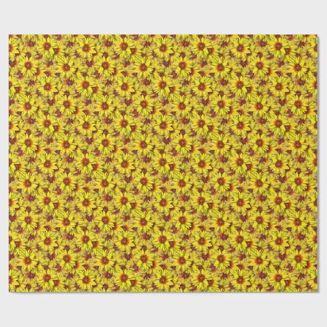Sonnenblumen-Geschenkpapier Geschenkpapier (Flach)