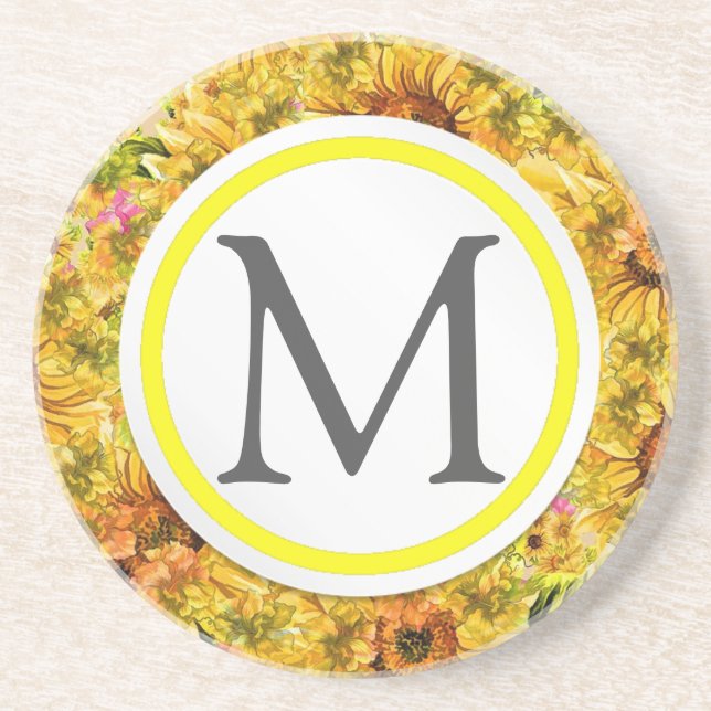 Sonnenblumen Getränkeuntersetzer (Vorne)
