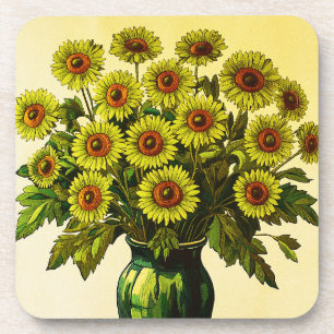 Sonnenblumen Getränkeuntersetzer