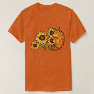 Sonnenblumen Ginger Maine Coon Cat T-Shirt