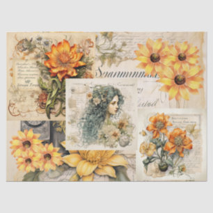 Sonnenblumen & Girly Dreams Collage Tissue Seidenpapier