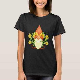 Sonnenblumen-Gnom Wachsender Stiel Garten Farmhaus T-Shirt